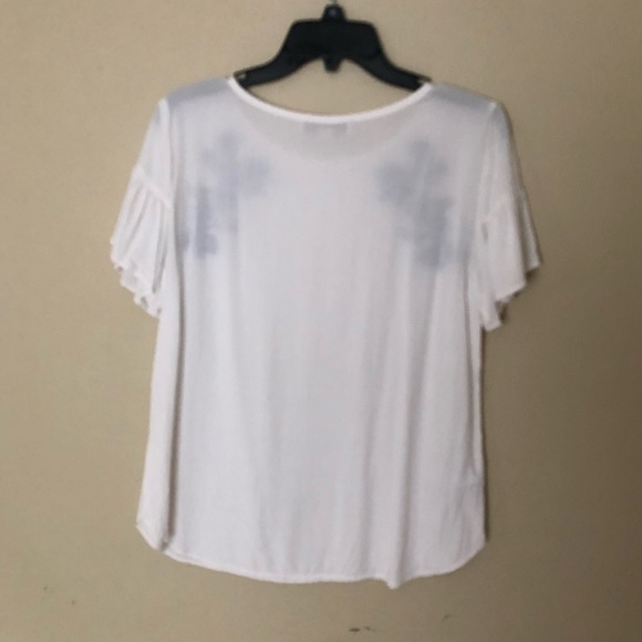 White Loft top with floral embroidery - Picture 6 of 6
